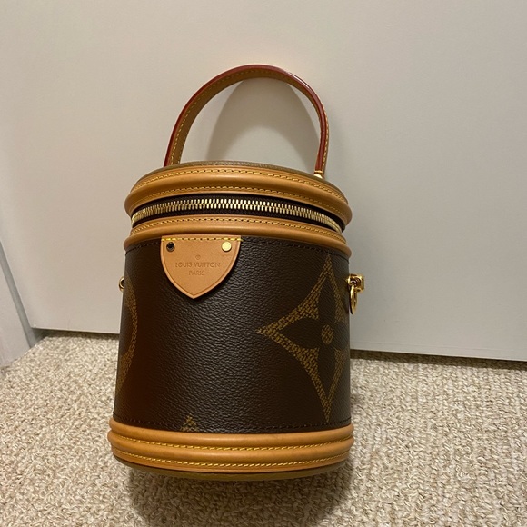 Louis Vuitton Reverse Giant Monogram Coated Canvas Cannes Gold Hardware Bag - Picture 5 of 11